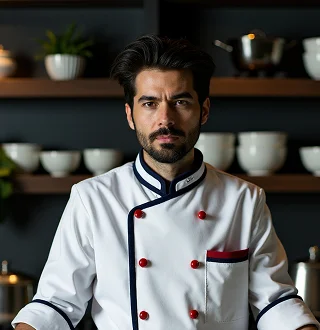 Chef in a commercial kitchen, one of the vetted freelancers on ResolveUK
